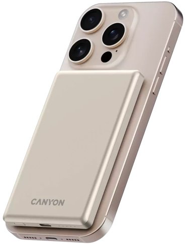 Внешний аккумулятор Canyon CNS-CPB505BE 5000 мАч бежевый купить,15990