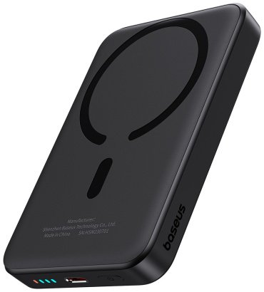 Внешний аккумулятор Baseus Magnetic Mini Air C+Qi 20W (MagSafe) P10059001113-00 10000 мАч черный - ForteMarket Внешний аккумулятор Baseus Magnetic Mini Air C+Qi 20W (MagSafe) P10059001113-00 10000 мАч черный купить,0