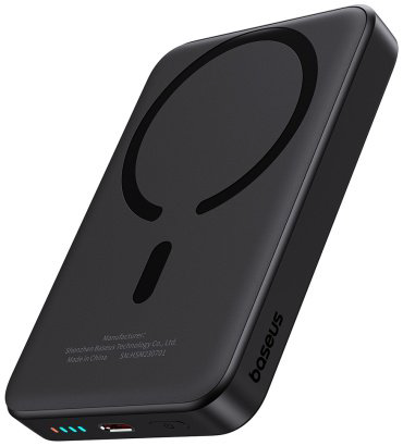 Внешний аккумулятор Baseus Magnetic Mini Air C+Qi 20W (MagSafe) P10059001113-00 10000 мАч черный купить,NaN