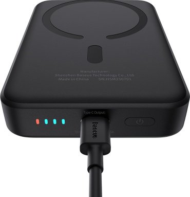 Внешний аккумулятор Baseus Magnetic Mini Air C+Qi 20W (MagSafe) P10059001113-00 10000 мАч черный - ForteMarket Внешний аккумулятор Baseus Magnetic Mini Air C+Qi 20W (MagSafe) P10059001113-00 10000 мАч черный купить,0