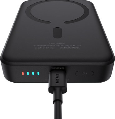 Внешний аккумулятор Baseus Magnetic Mini Air C+Qi 20W (MagSafe) P10059001113-00 10000 мАч черный купить,NaN