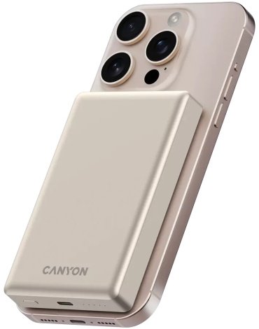 Внешний аккумулятор Canyon PD20W Beige, CNS-CPB510BE 1000 мАч бежевый купить,0