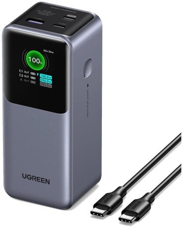 Внешний аккумулятор Ugreen 35524 20000 мАч серый