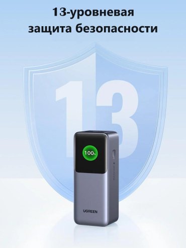 Внешний аккумулятор Ugreen 35524 20000 мАч серый - ForteMarket Внешний аккумулятор Ugreen 35524 20000 мАч серый купить,0