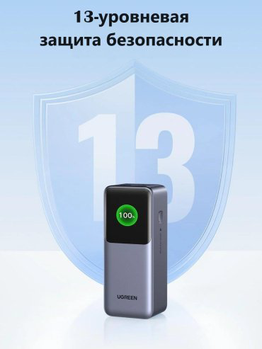 Внешний аккумулятор Ugreen 35524 20000 мАч серый - ForteMarket Внешний аккумулятор Ugreen 35524 20000 мАч серый купить,32600