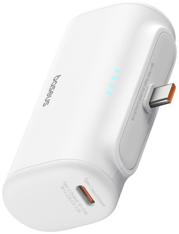 Внешний аккумулятор Baseus Compact 2C 20W P10068306213-00 5000 мАч белый