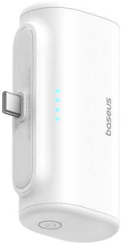 Внешний аккумулятор Baseus Compact 2C 20W P10068306213-00 5000 мАч белый