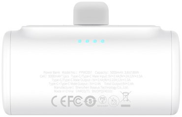 Внешний аккумулятор Baseus Compact 2C 20W P10068306213-00 5000 мАч белый купить,NaN