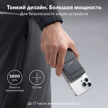 Внешний аккумулятор Anker ANK PCore Mag-Go 5K A1611 5000 мАч черный купить,NaN