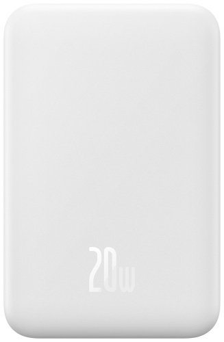 Внешний аккумулятор Baseus Magnetic Mini C+Qi 20W (MagSafe) PPCX150002 20000 мАч белый купить,NaN