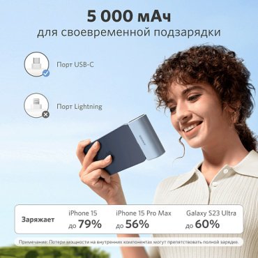 Внешний аккумулятор Anker A1653 5000 мАч черный купить,0