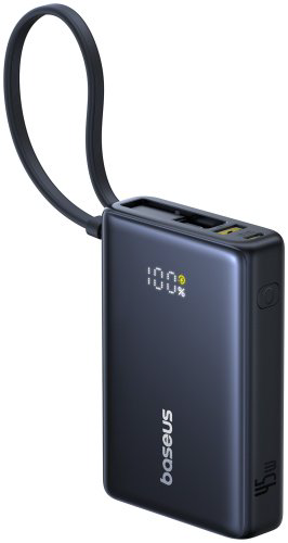 Внешний аккумулятор Baseus PicoGo 2C+U 45W 10000 мАч черный купить,NaN