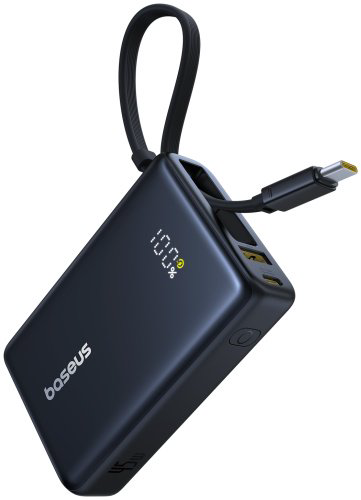 Внешний аккумулятор Baseus PicoGo 2C+U 45W 10000 мАч черный купить,NaN