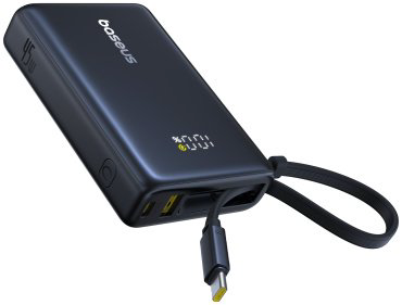 Внешний аккумулятор Baseus PicoGo 2C+U 45W 10000 мАч черный купить,NaN