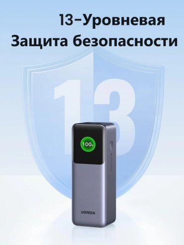 Внешний аккумулятор Ugreen 35525 25000 мАч серый - ForteMarket Внешний аккумулятор Ugreen 35525 25000 мАч серый купить,0