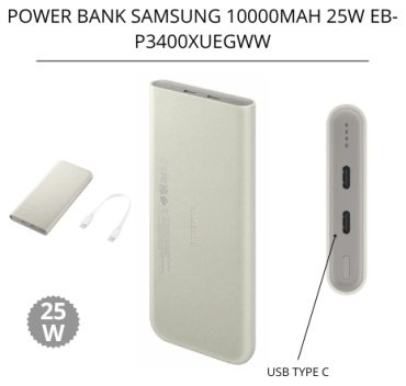 Внешний аккумулятор Samsung EB-P3400XUEGWW 10000 мАч бежевый купить,0