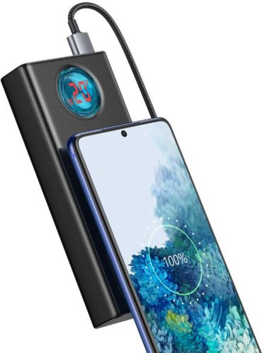 Внешний аккумулятор Baseus Amblight C+4U 65W PPLG000101 30000 мАч черный купить,NaN