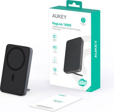 Внешний аккумулятор Aukey PB-MS02 30W MagSafe 10000 мАч серый - ForteMarket Внешний аккумулятор Aukey PB-MS02 30W MagSafe 10000 мАч серый купить,0