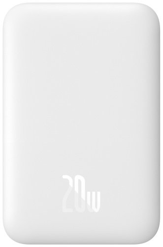 Внешний аккумулятор Baseus Magnetic Mini Air C+Qi 20W P10059002223-00 6000 мАч белый купить,0