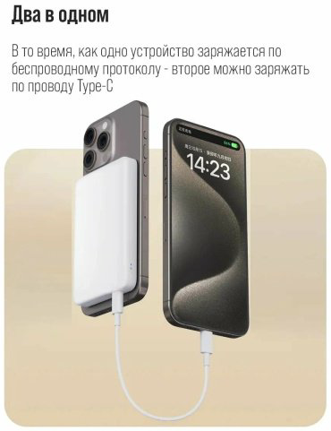 Внешний аккумулятор Xiaomi WPB0507 5000 мАч белый купить,NaN