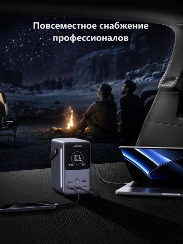 Внешний аккумулятор Ugreen 25286 48000 мАч серый