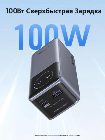 Внешний аккумулятор Ugreen 35526 12000 мАч серый - ForteMarket Внешний аккумулятор Ugreen 35526 12000 мАч серый купить,24990