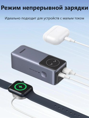 Внешний аккумулятор Ugreen 35526 12000 мАч серый - ForteMarket Внешний аккумулятор Ugreen 35526 12000 мАч серый купить,24990