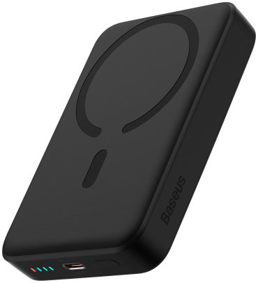 Внешний аккумулятор Baseus Magnetic Mini C+Qi 30W PPCX110201 10000 мАч черный