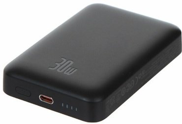 Внешний аккумулятор Baseus Magnetic Mini C+Qi 30W PPCX110201 10000 мАч черный купить,0