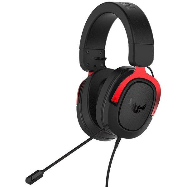 Наушники Asus TUF Gaming H3 90YH02AR-B1UA00 чёрно-красные купить,NaN