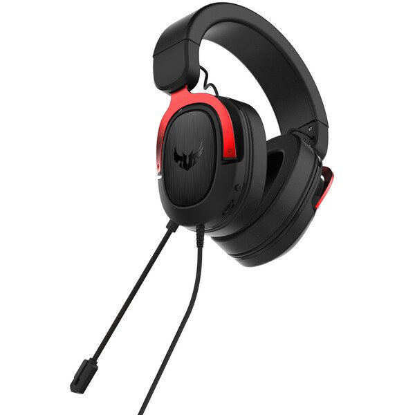 Наушники Asus TUF Gaming H3 90YH02AR-B1UA00 чёрно-красные купить,NaN