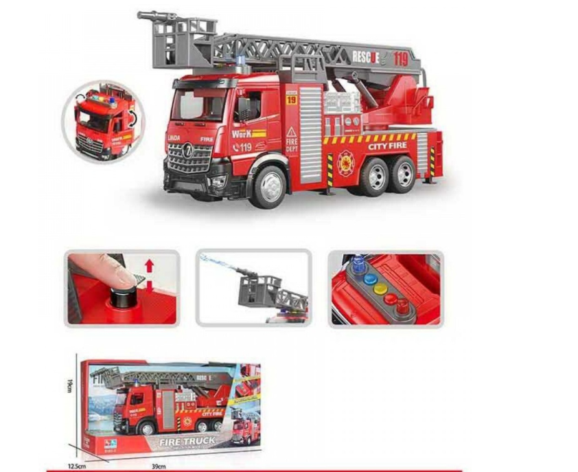 Пожарная машина Linda Work PGW-8181 красная