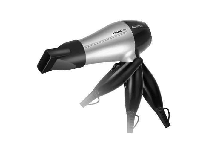 Фен Centek CT-2258 черно-серебристый купить,0