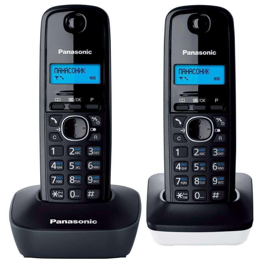 Радиотелефон Panasonic KX-TG1612CAH черный