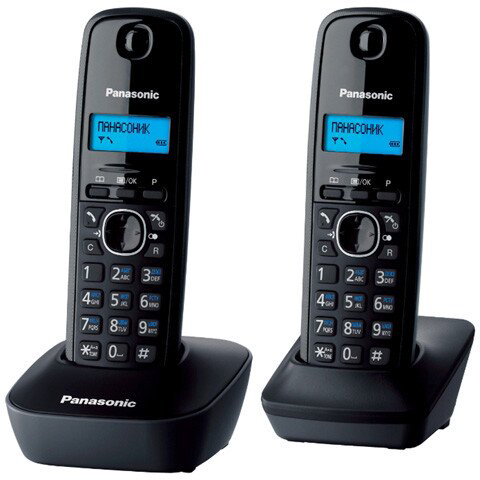 Радиотелефон Panasonic KX-TG1612CAH черный