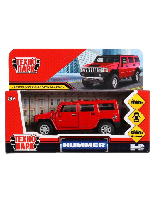 Машинка Технопарк Hummer H2 12см красный купить,NaN