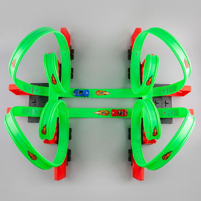 Автотрек Global Toys Трек-петля+2 машинки  011-21 купить,NaN