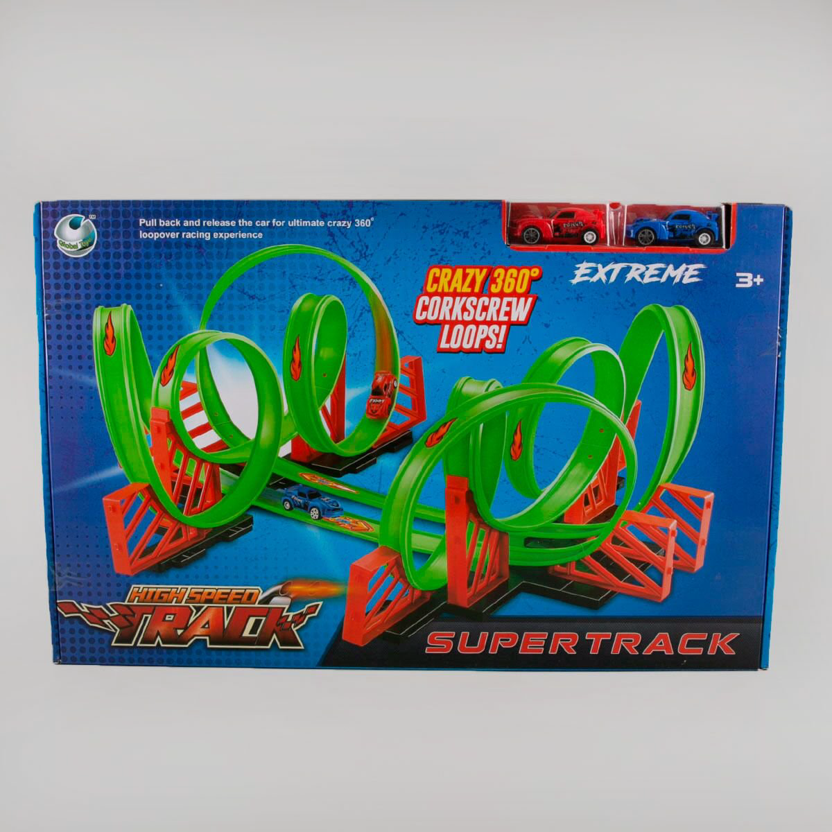 Автотрек Global Toys Трек-петля+2 машинки  011-21 купить,NaN