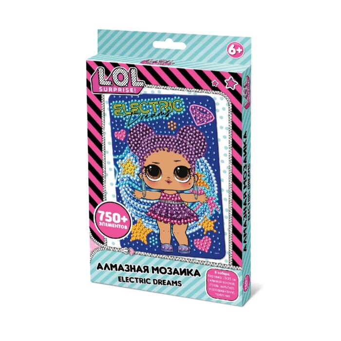 Мозаика алмазная L.O.L. Electric dreams 10х15см купить,NaN