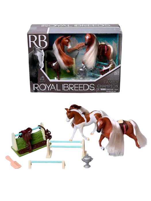 Игровой набор Lanard Royal Breeds  гнедо-пегая и cветло-рыжая купить,NaN