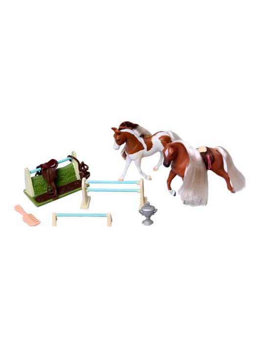 Игровой набор Lanard Royal Breeds  гнедо-пегая и cветло-рыжая купить,NaN