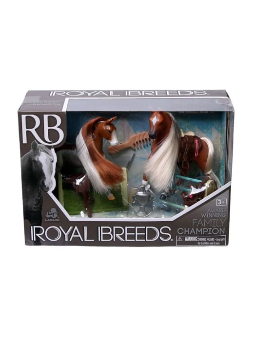 Игровой набор Lanard Royal Breeds  гнедо-пегая и cветло-рыжая купить,NaN