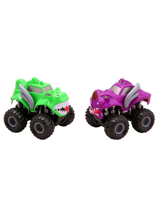 Игровой набор  KLX Monster SUV  2 машинки  зеленая-фиолетовая купить,NaN