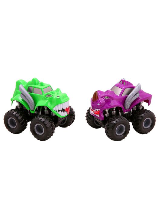 Игровой набор  KLX Monster SUV  2 машинки  зеленая-фиолетовая купить,NaN