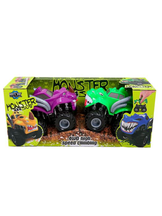 Игровой набор  KLX Monster SUV  2 машинки  зеленая-фиолетовая купить,NaN