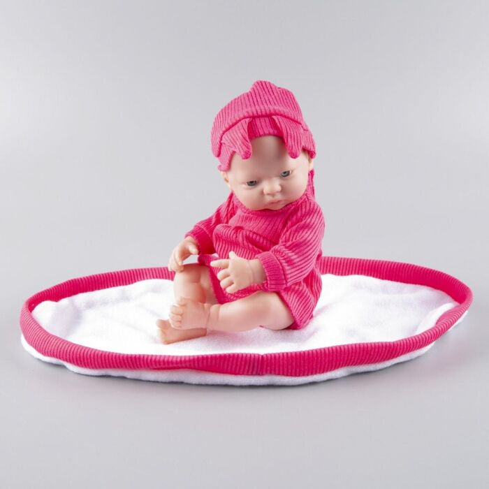 Кукла-пупс Kaifan Toys в розовом костюмчике с одеялом 23см  купить,NaN