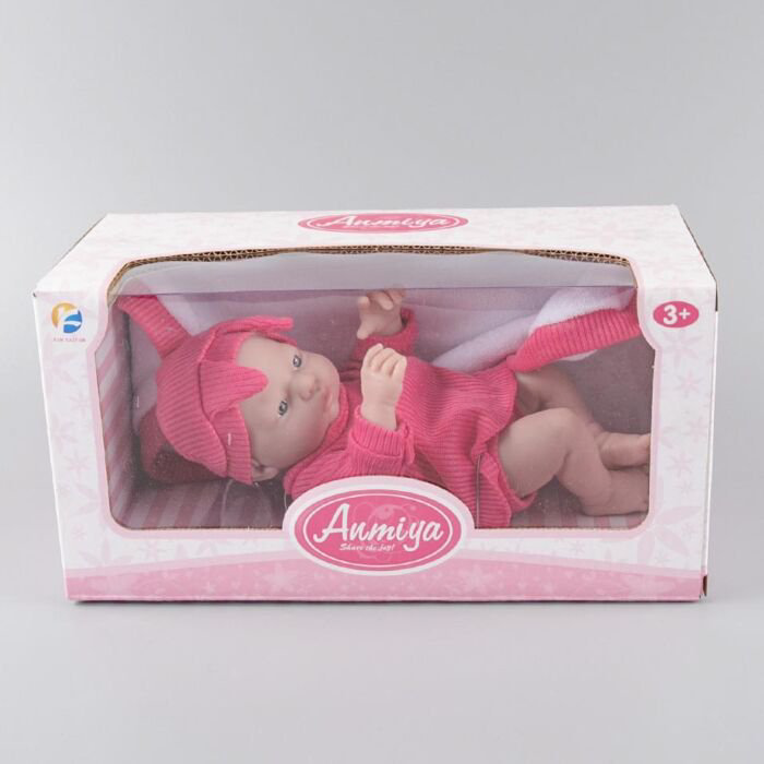 Кукла-пупс Kaifan Toys в розовом костюмчике с одеялом 23см  купить,NaN