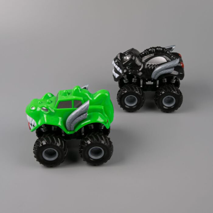 Игровой набор  KLX Monster SUV  2 машинки черная-зеленая  купить,NaN