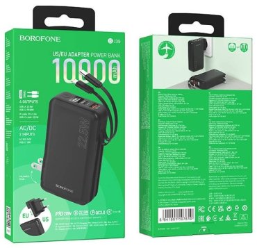 Внешний аккумулятор Borofone BJ39 10000 черный купить,0