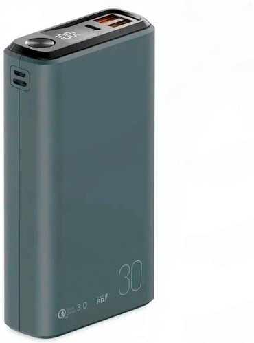 Внешний аккумулятор OLMIO QL-30 30000 мАч серый купить,0